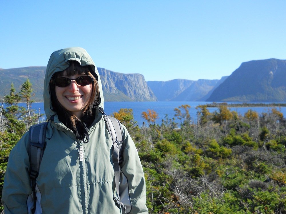 Me after the boat ride in Western Brook Pond